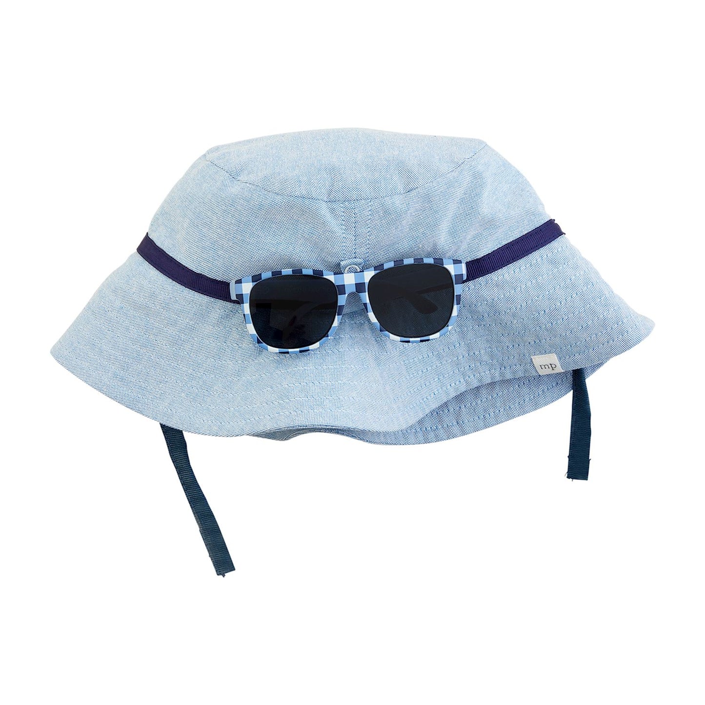 Blue Hat & Sunglasses Set