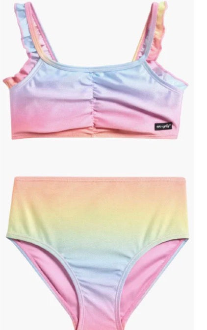 Girls Ruffle Two-Piece Swimsuit
