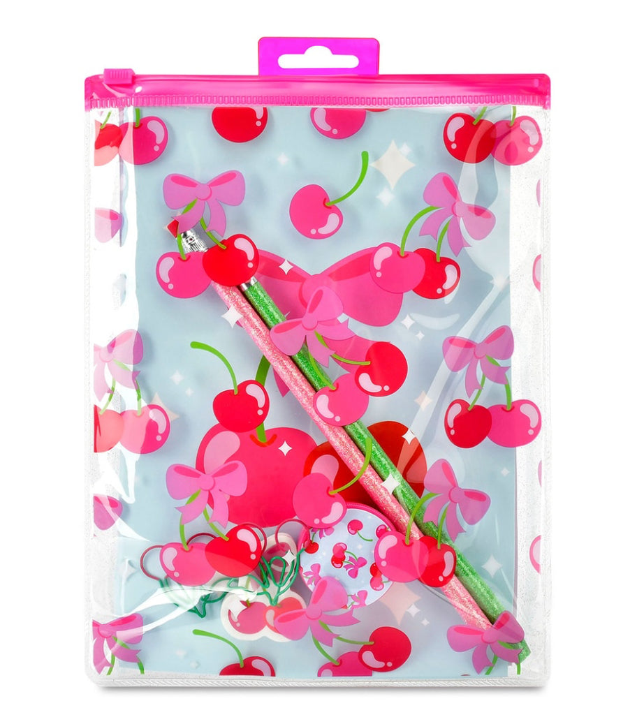Cheerful Cherries Stationary Set