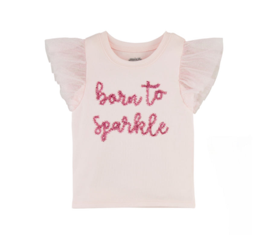 Born to Sparkle Ruffle Tee