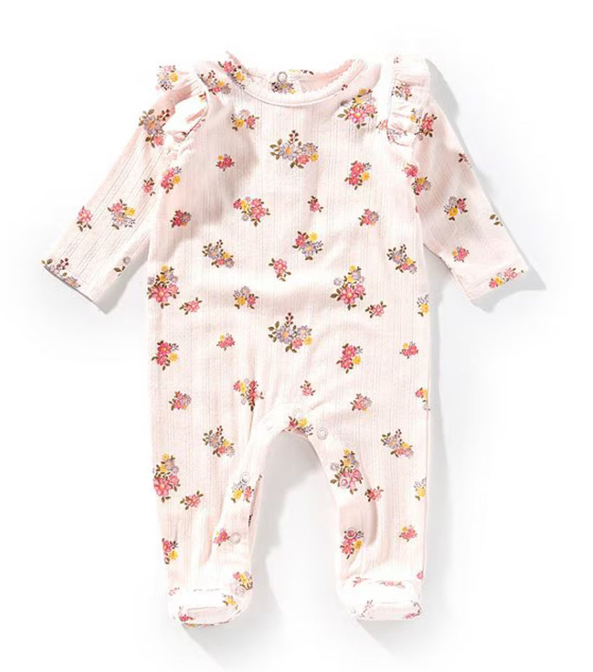 Pink Pointelle Baby Sleeper