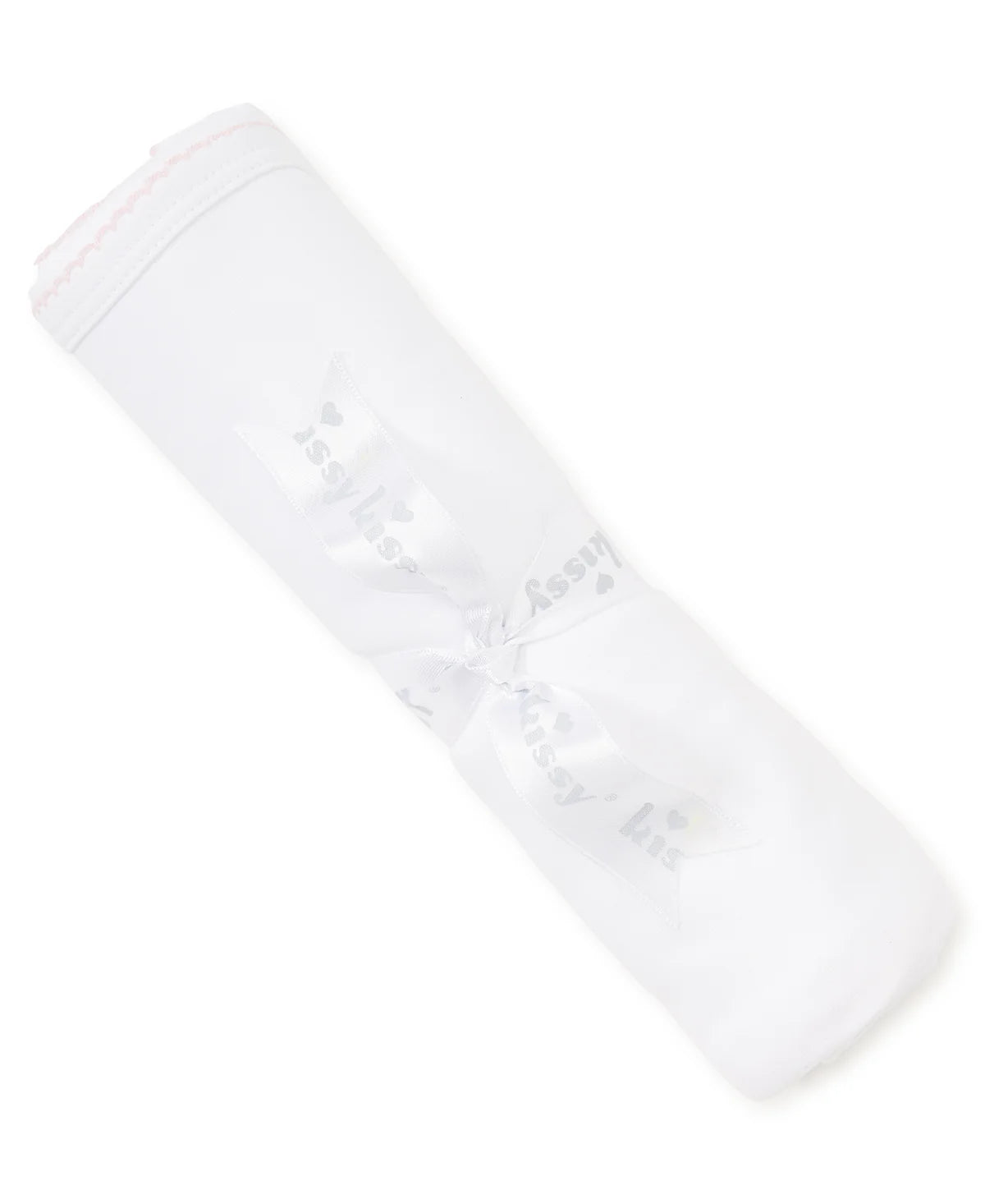 White/Pink Kissy Basics Blanket