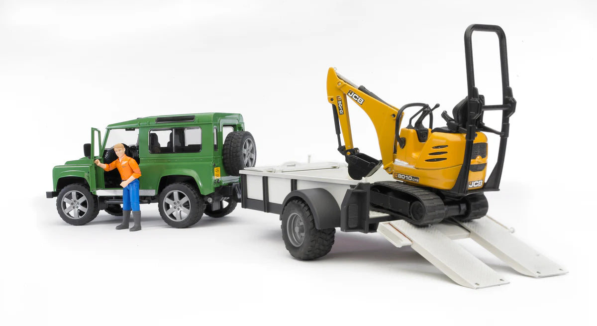 02593 Land Rover Defender Station Wagon with Trailer