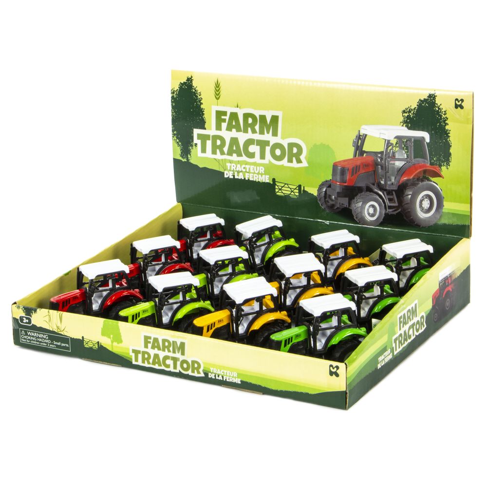 Diecast Tractor Pullback Assortment