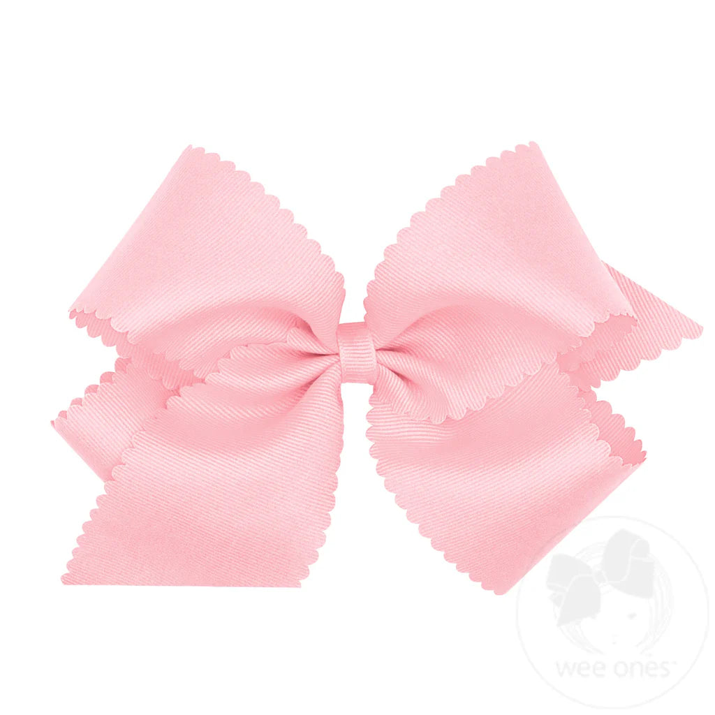 Light Pink King Scalloped Edge