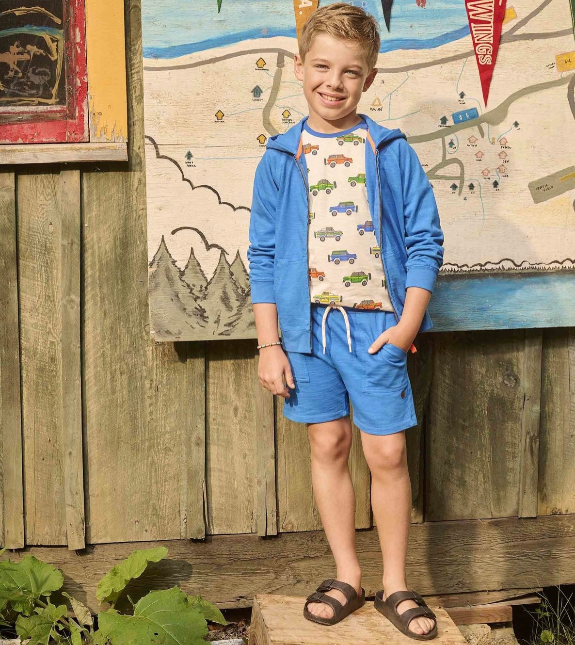 Deep Sky Blue Short