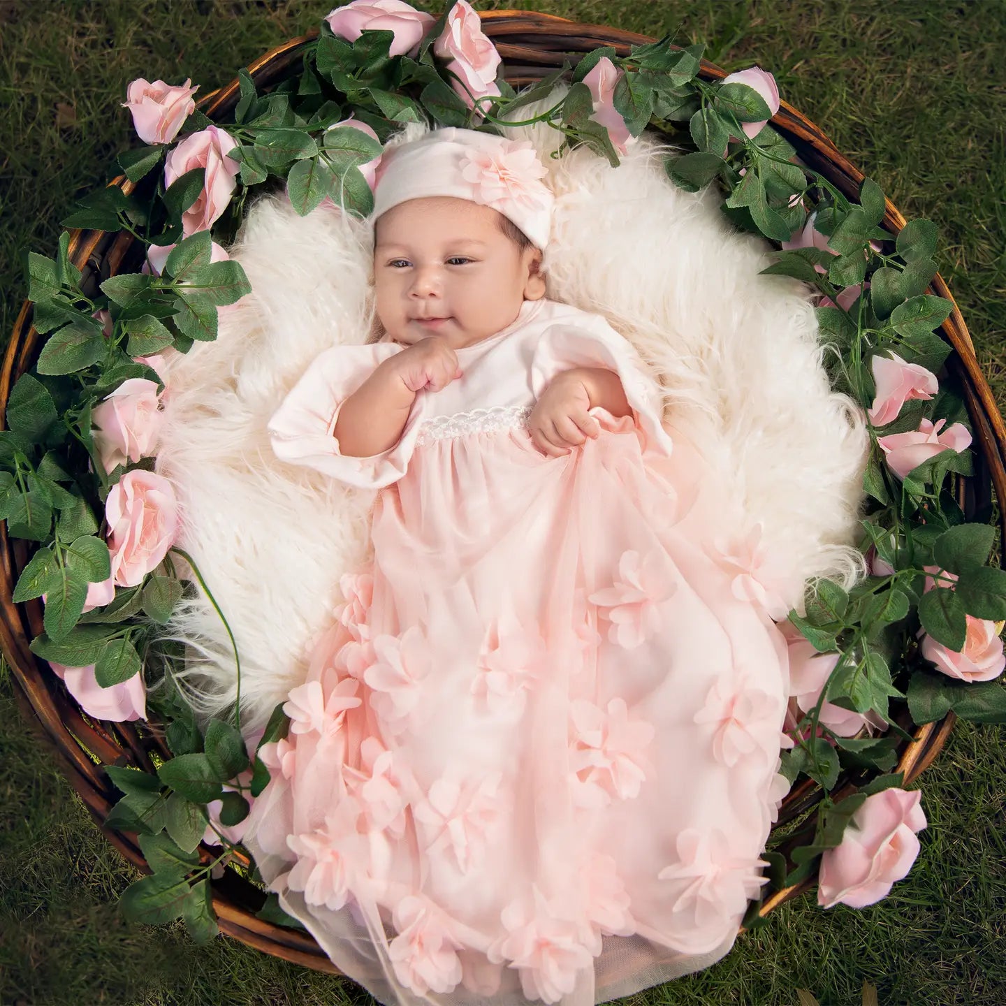 Haute Baby Peach Blossom Gown