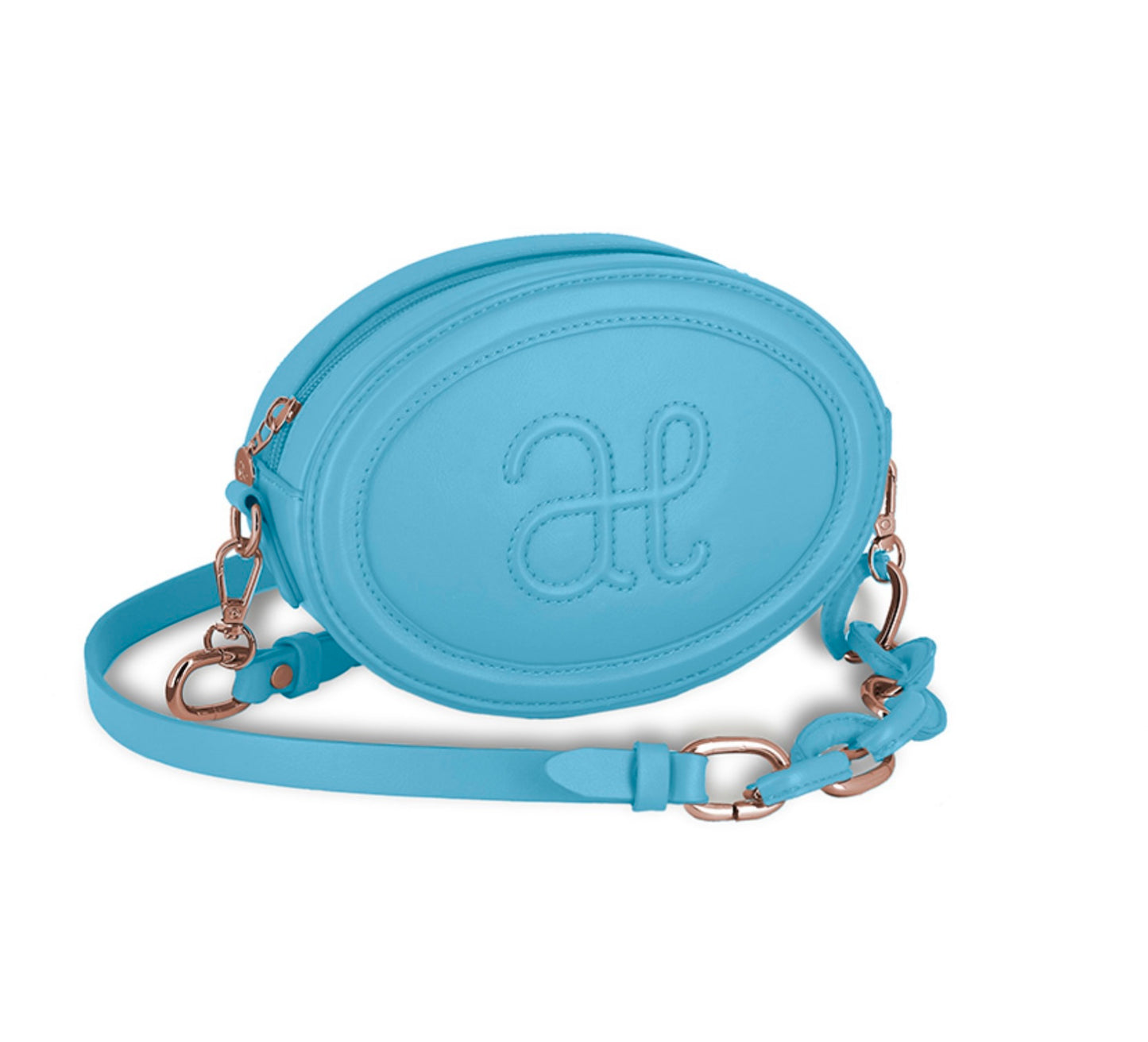 Turquoise Logo Handbag