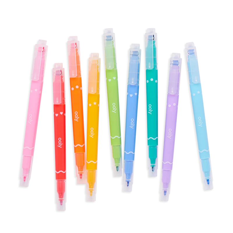 Confetti Stamp Double-Ended Markers