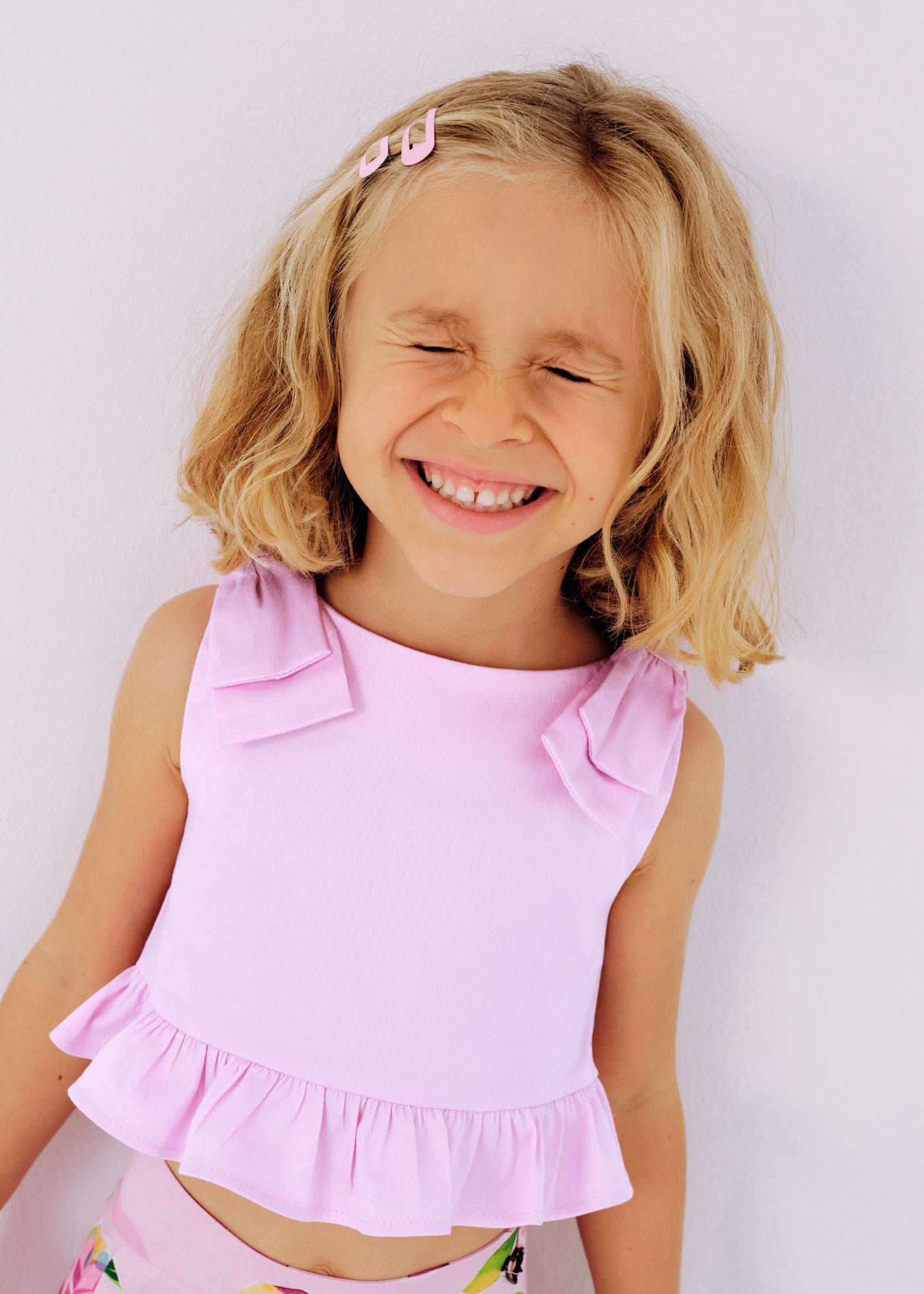 Mauve Peplum Top