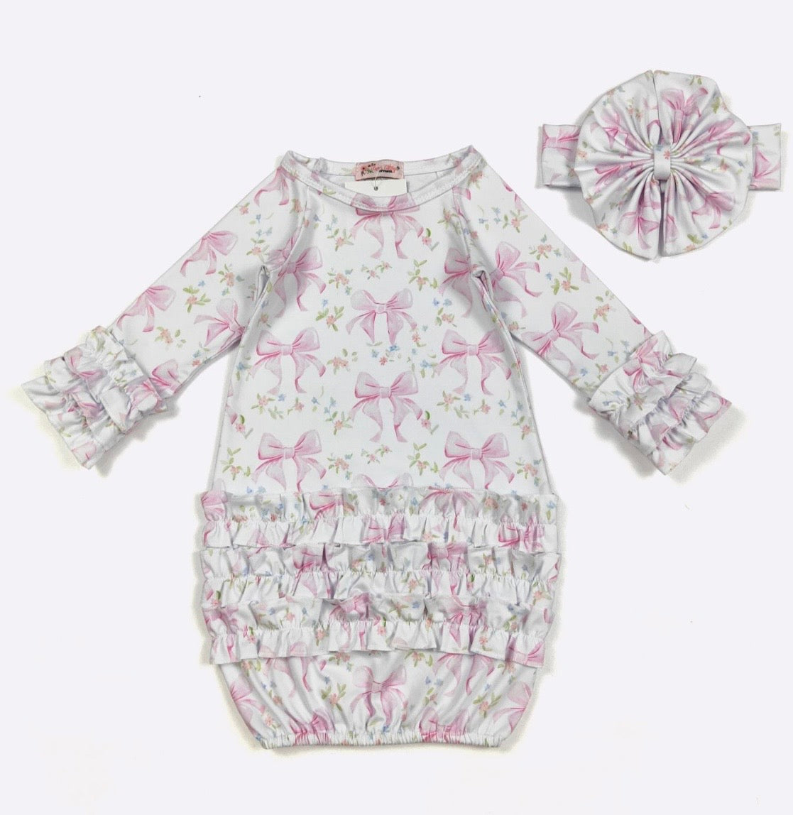 Pretty in Pink Baby Gown