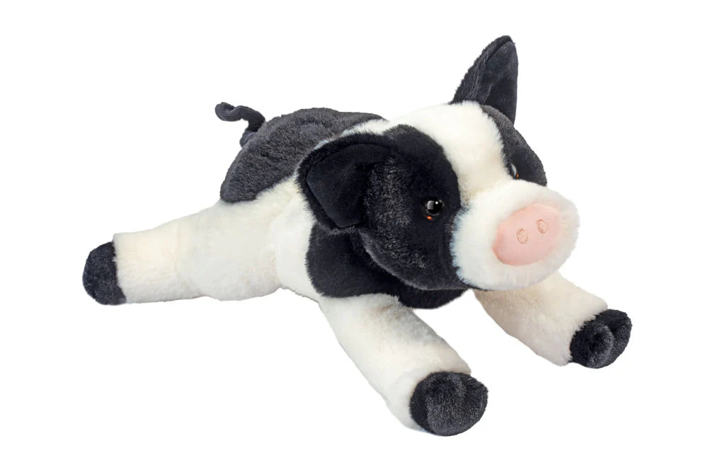 Ollie Black & White Pig Soft