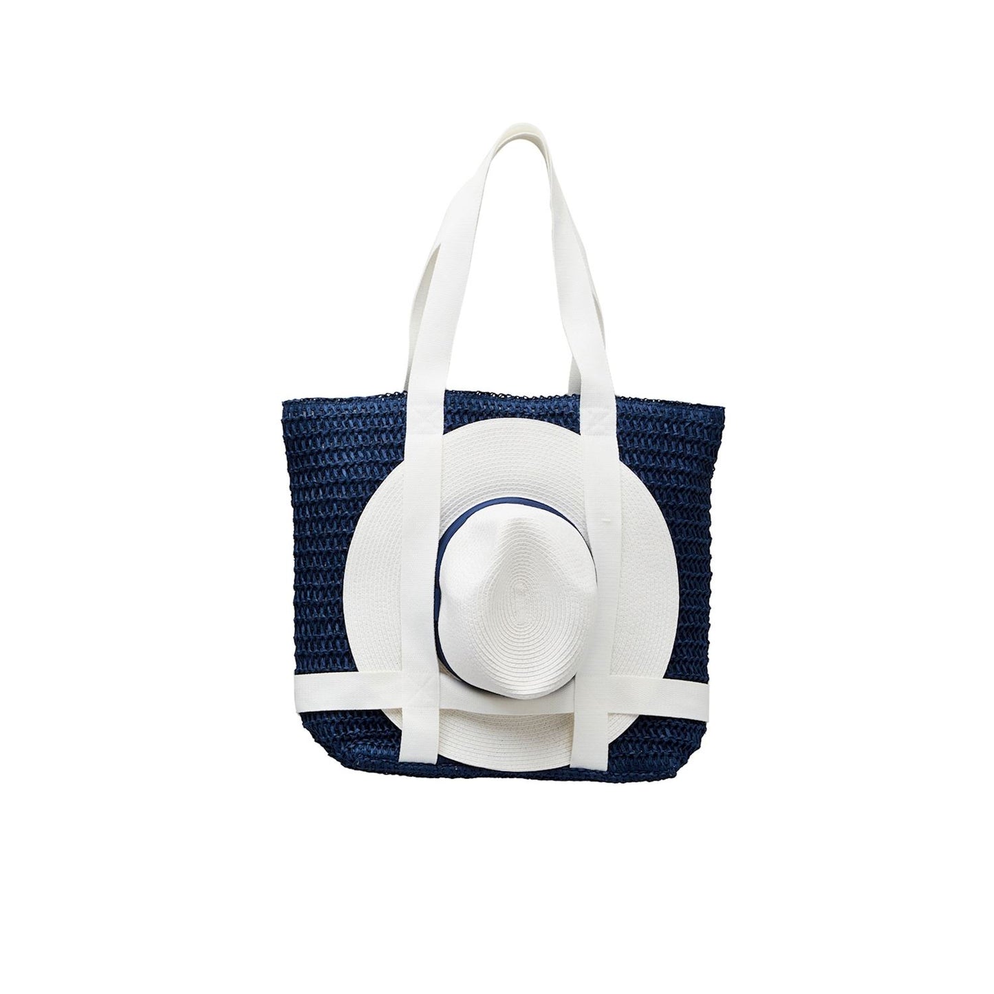 Hat Tote Set-Navy