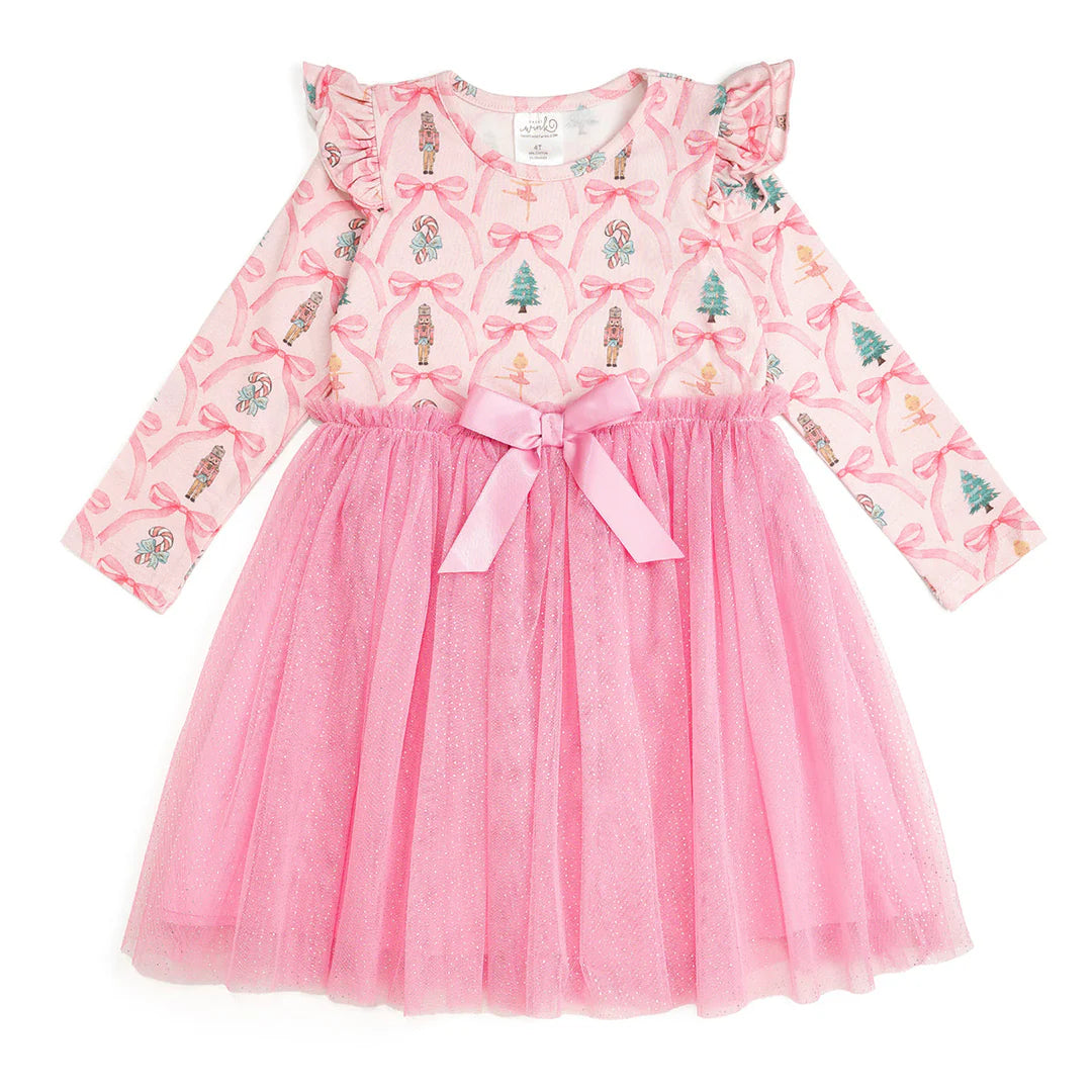 Nutcracker Trellis LS Tutu Dress