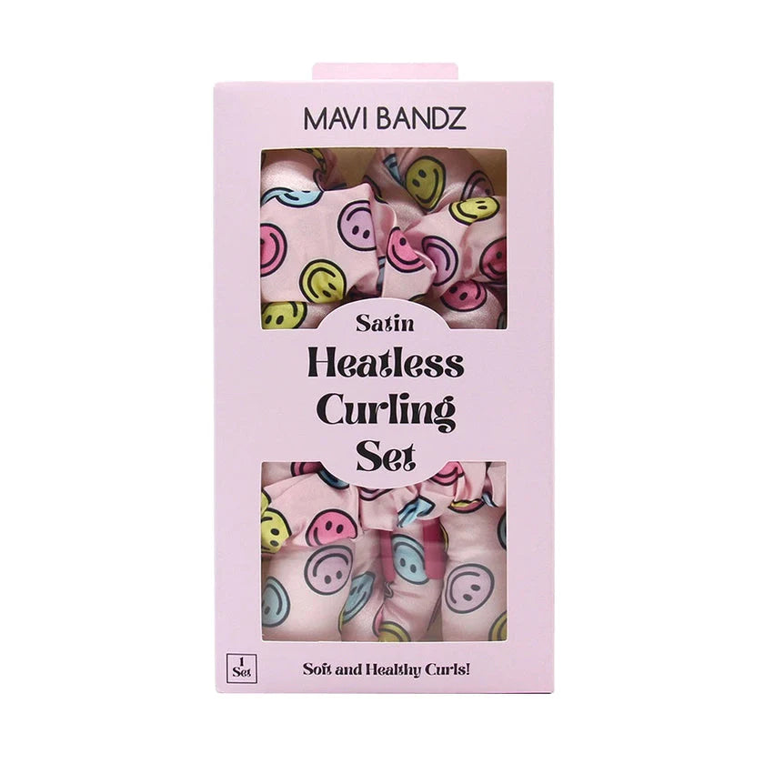 Smiley Satin Heatless Curl Set
