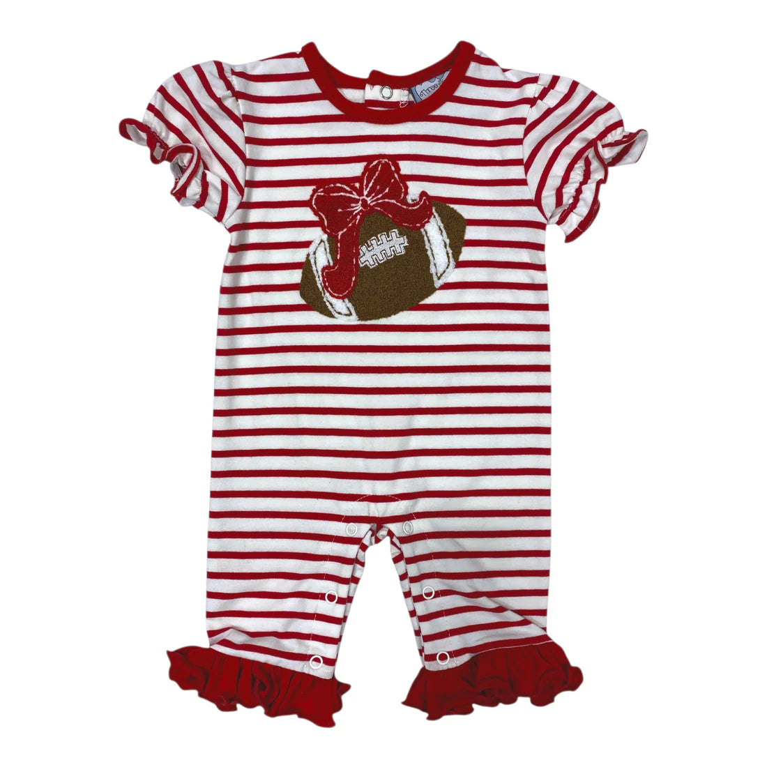 Bow Ruffle Football Romper