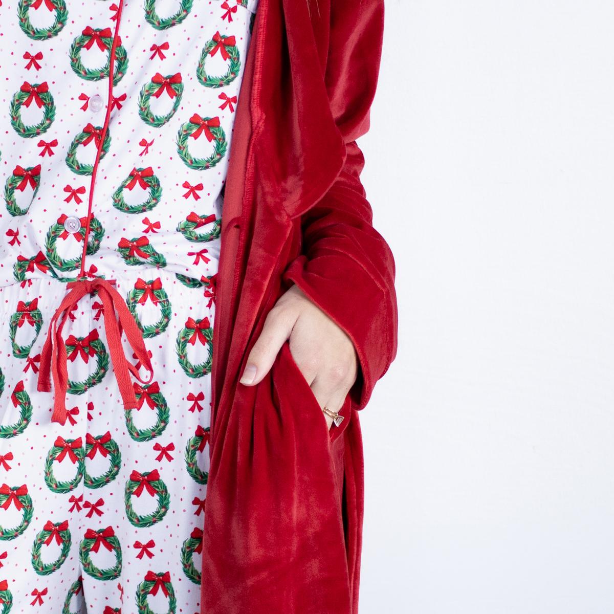 Classic Harbin Robe - Dark Red