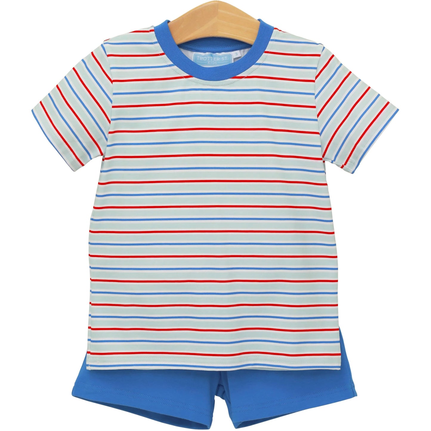Drew Short Set- Patriotic Stripe