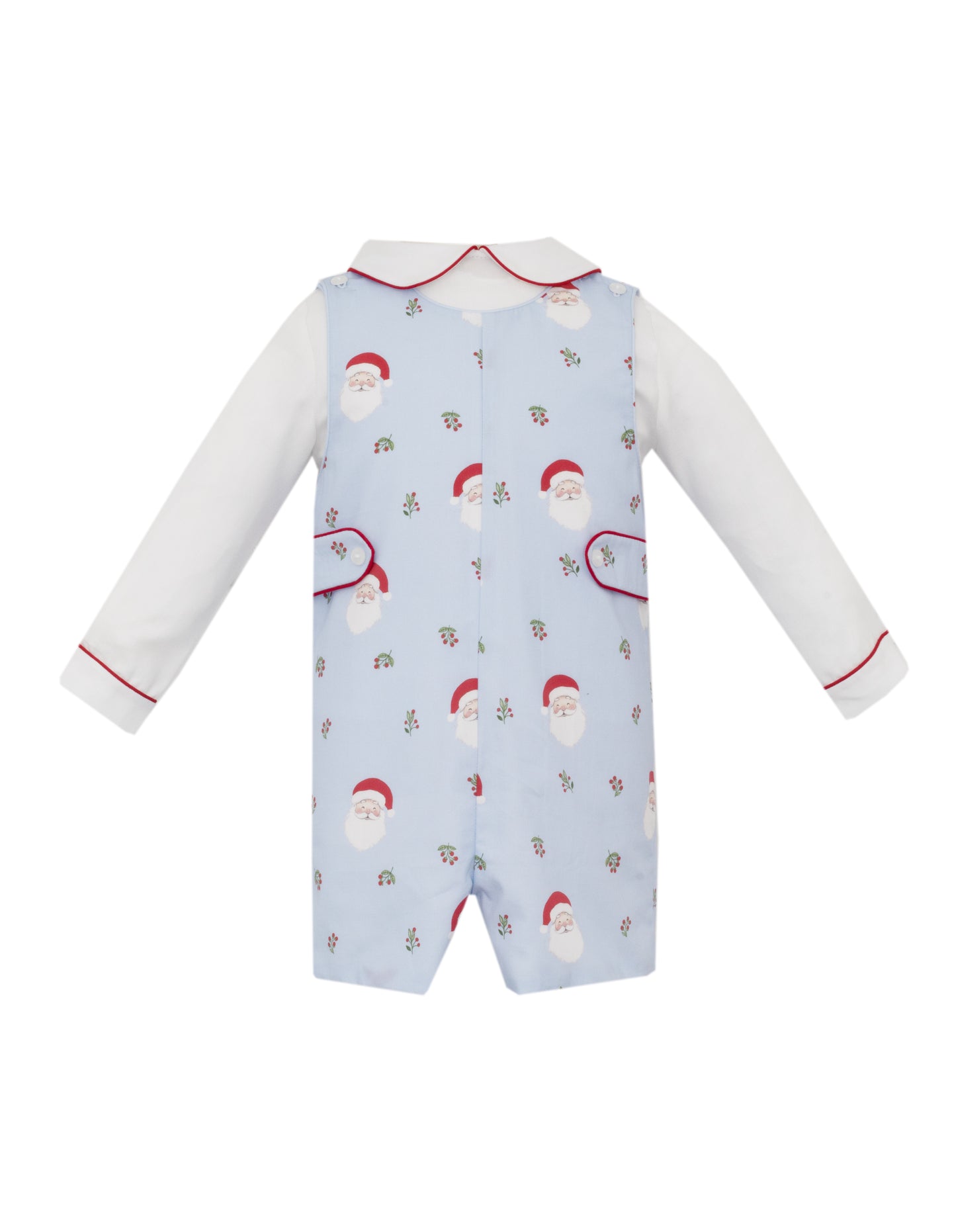 Noel Blue Santa Clause Jon Jon W White Shirt