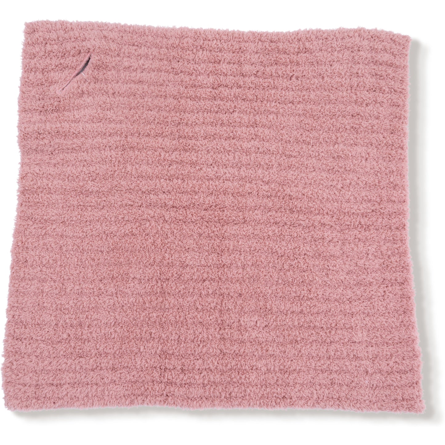 Rose Mini Chenille Blanket W Striped Texture