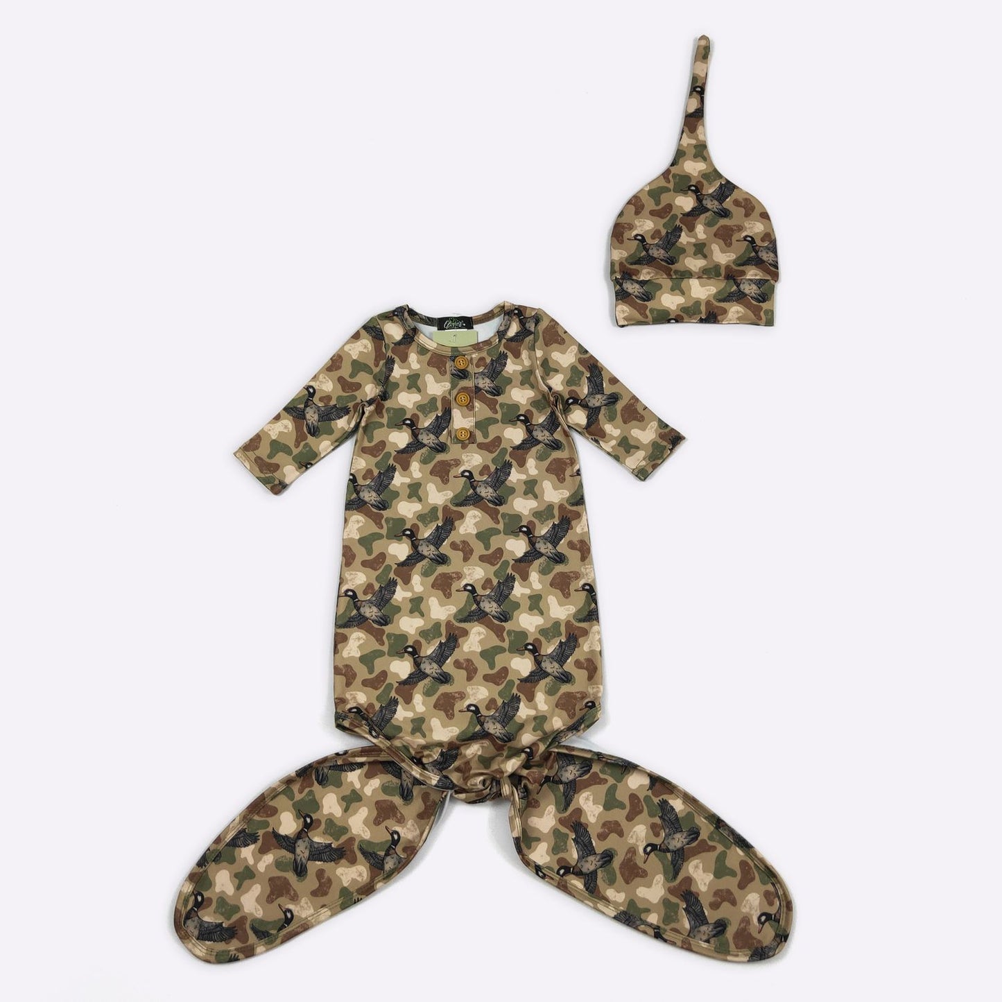 Camo Duck Knotted Gown