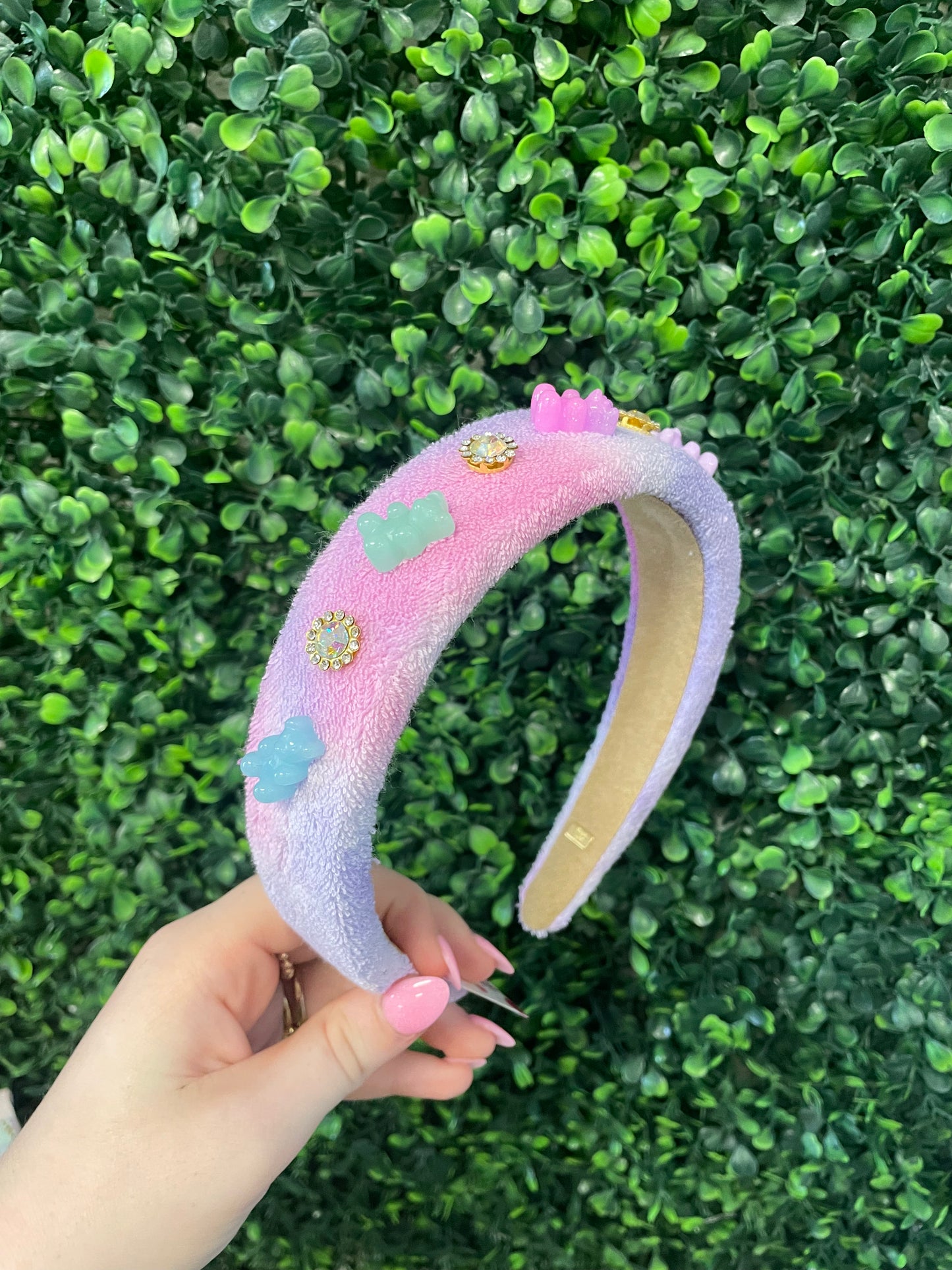 Padded Terry Gummy Bear Headband