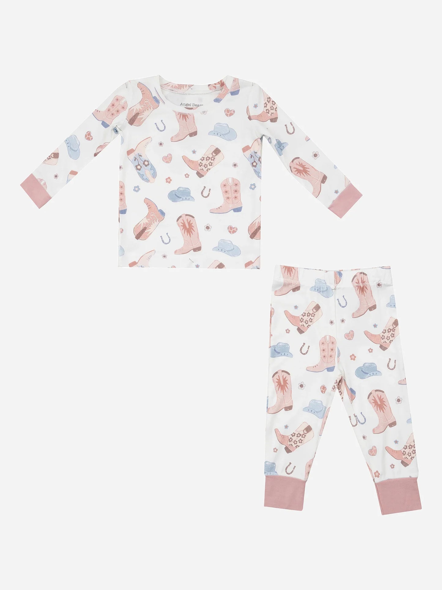 Cowboy Boots Pink Loungewear Set