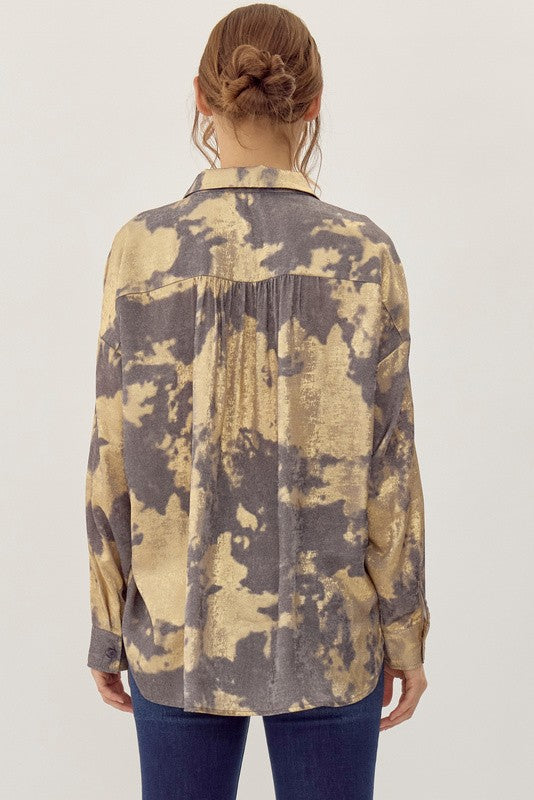 Heather Shimmer Top