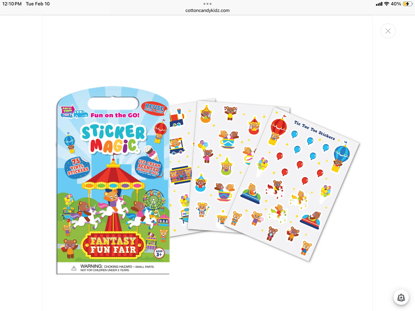 Sticker Magic - Fantasy Fun Fair (Ice Cream)