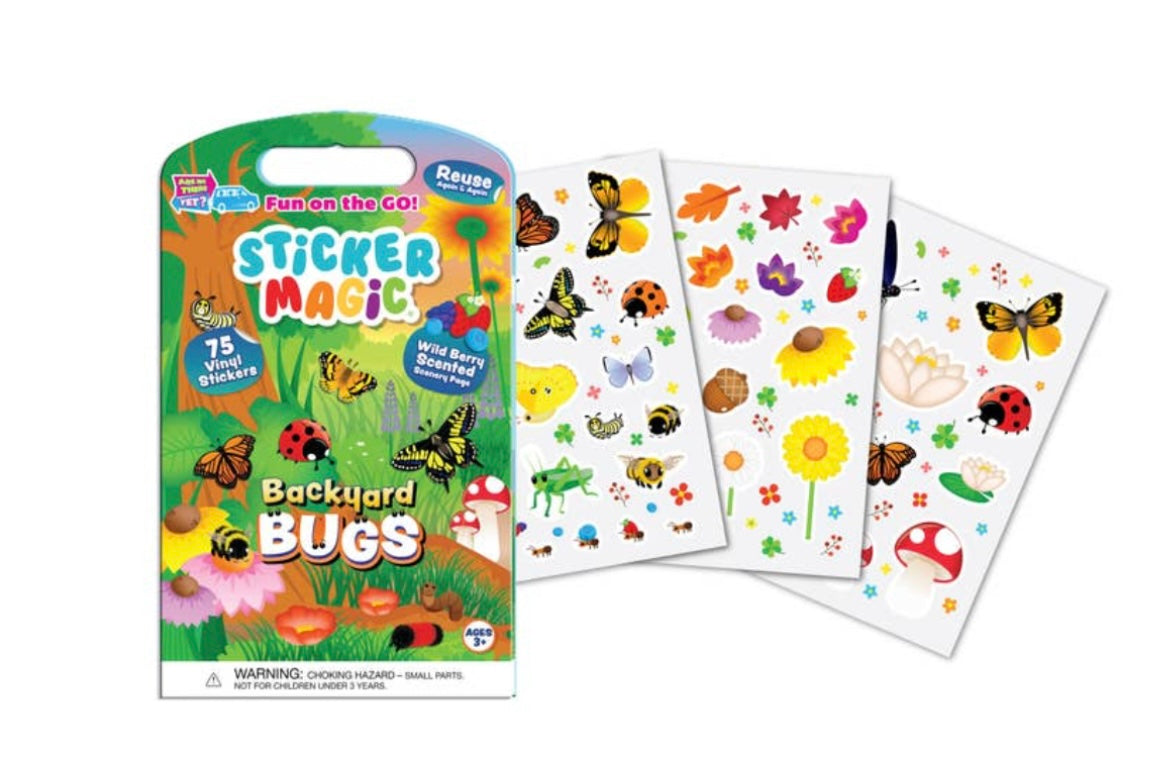 Sticker Magic - Backyard Bugs (Wild Berry)