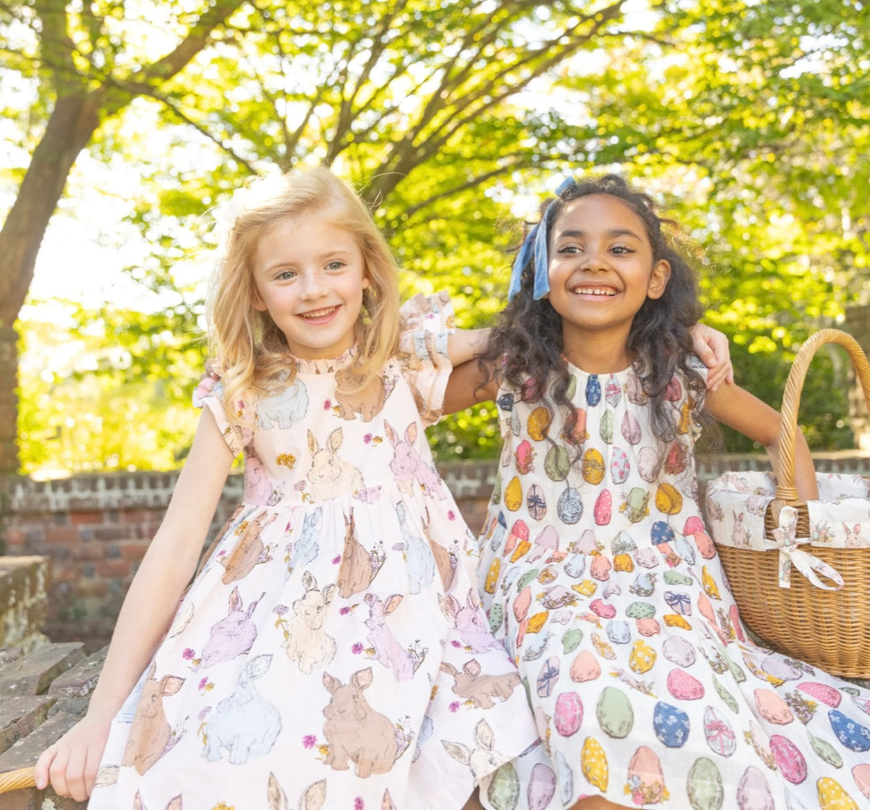 Multi Eggs Girls Eloise Ruffle Dress