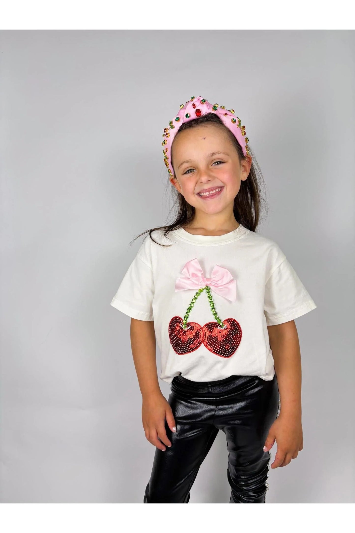 Cherry & Bow Gem Top