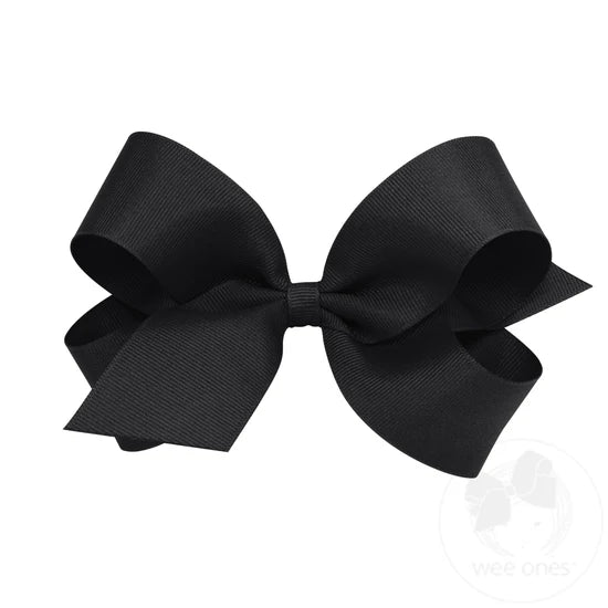 Large Black Classic Mesh Bow (BLK)
