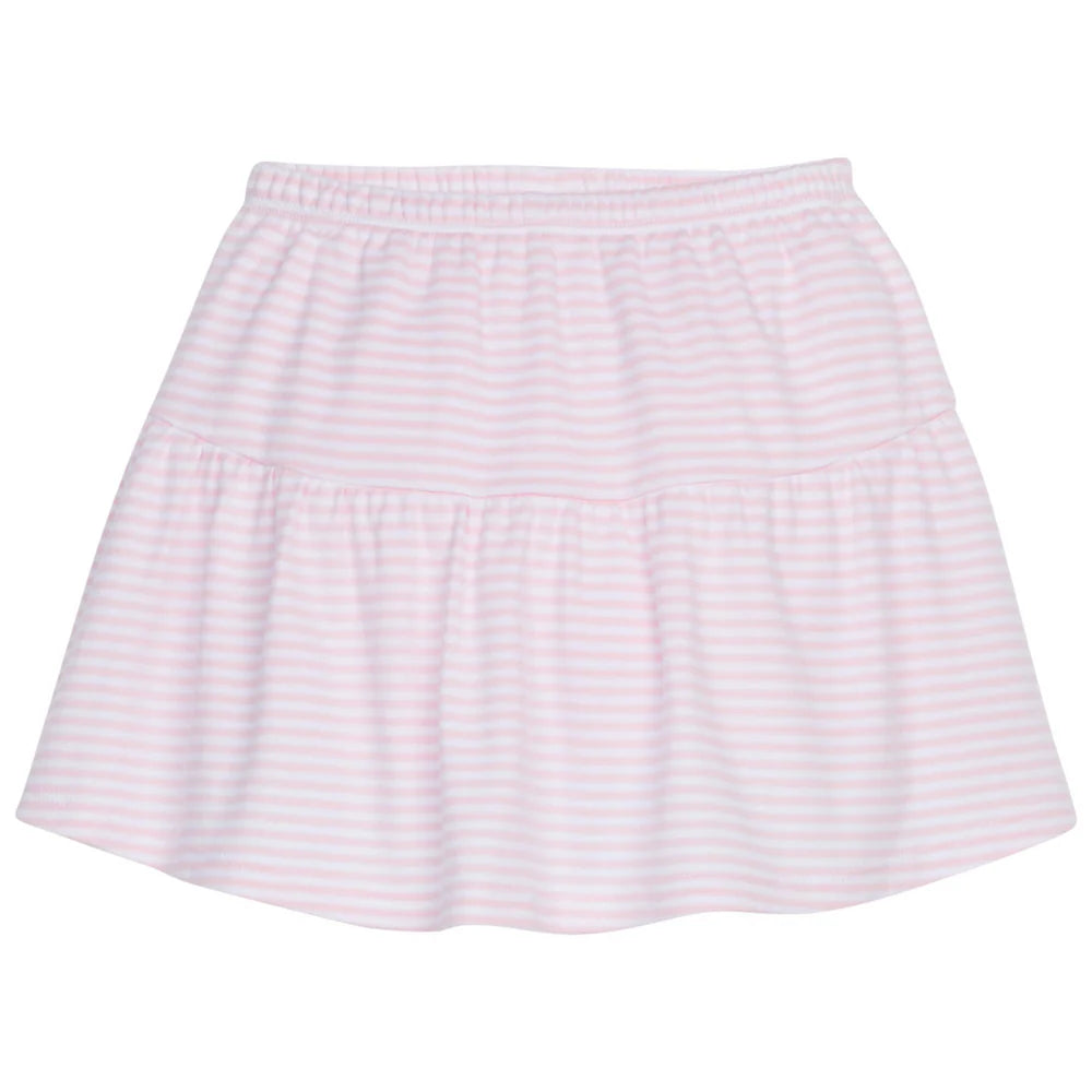 Sally Skort-Light Pink Stripe