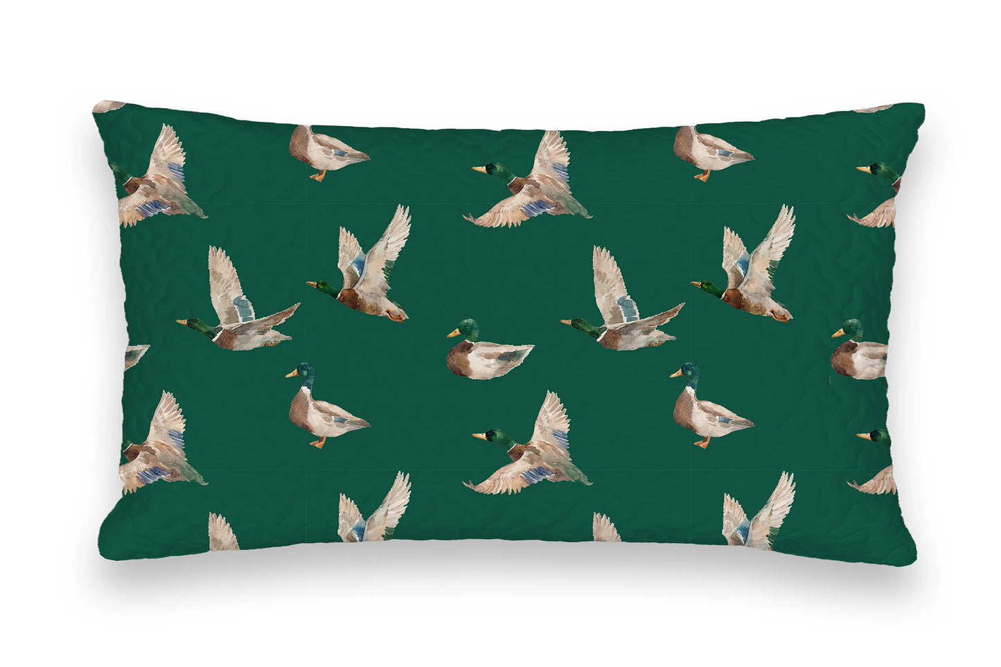 Mallory Ducks Green Twin Quilt