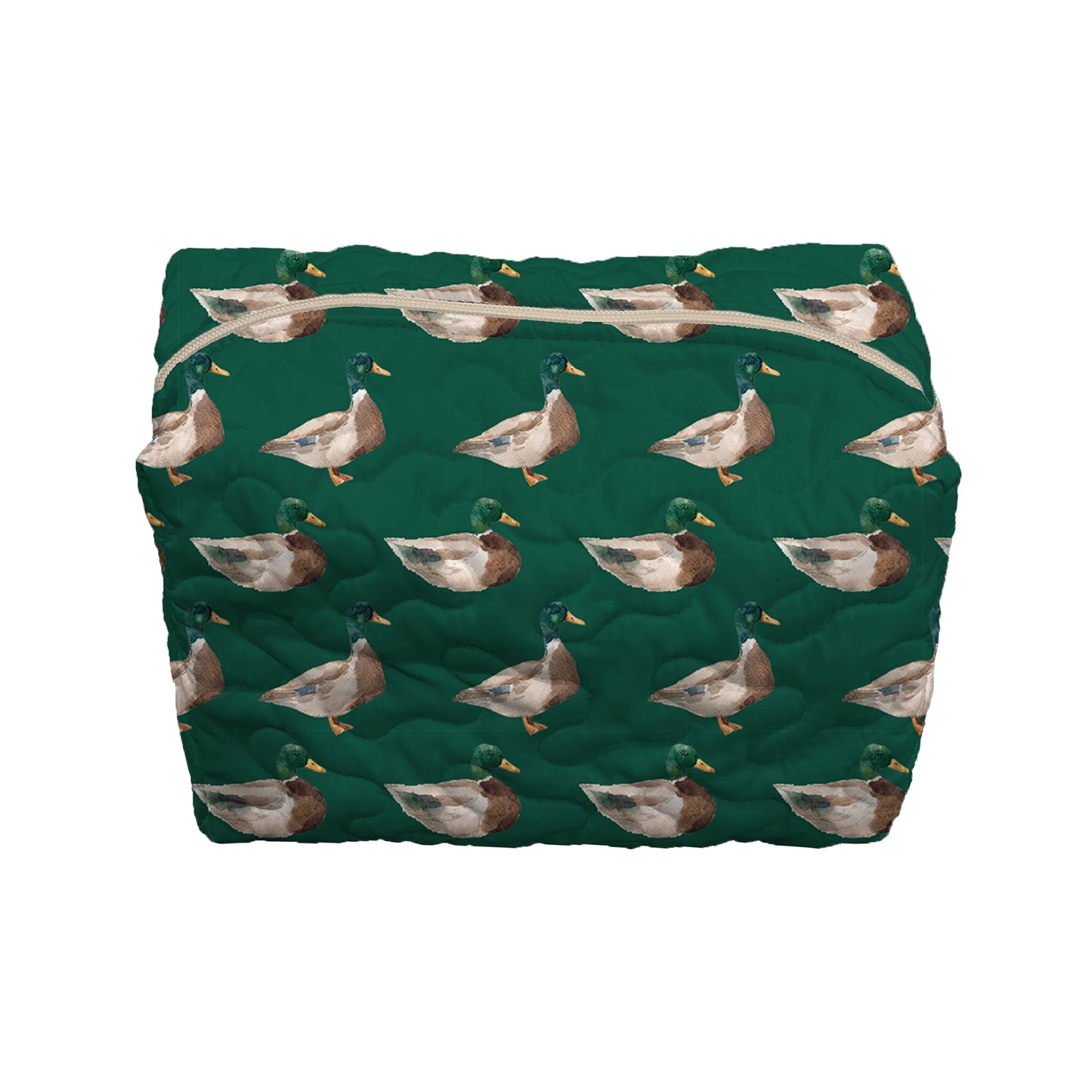 Mallory Ducks Icon Green Quilted Bag - Large