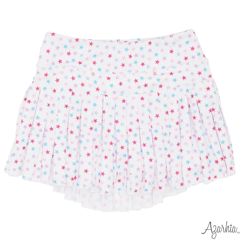 Mini Pleat Skort - Pastel Stars