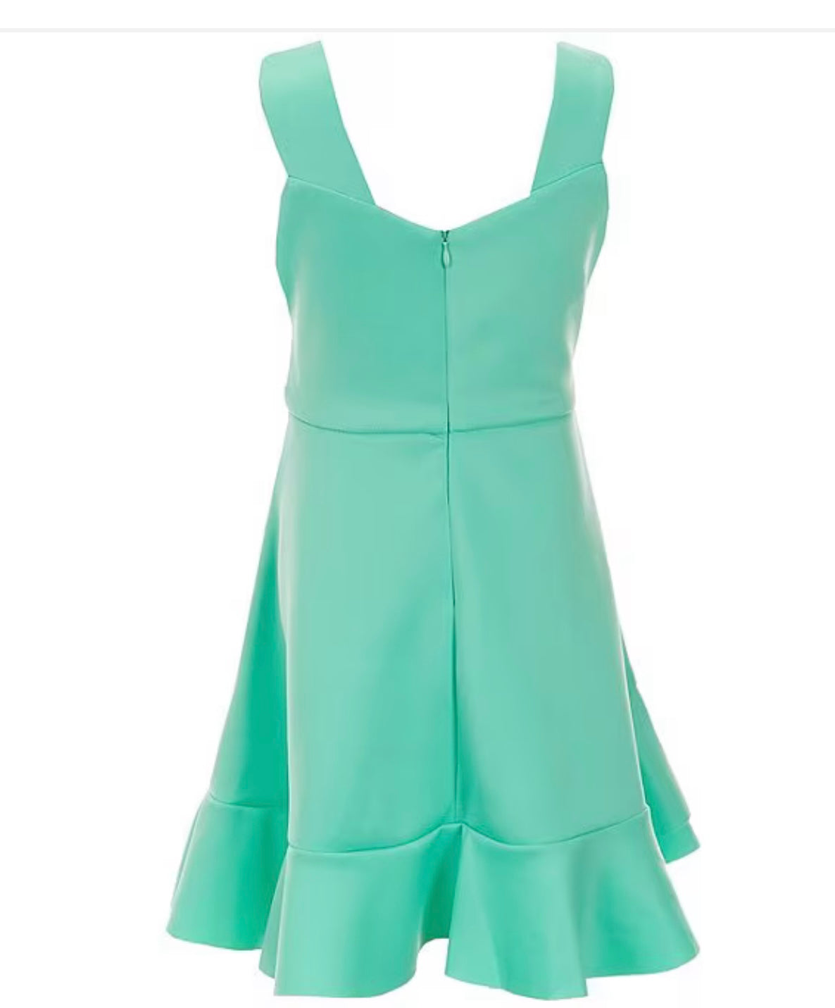 Mint Sleeveless Faux Wrap Dress