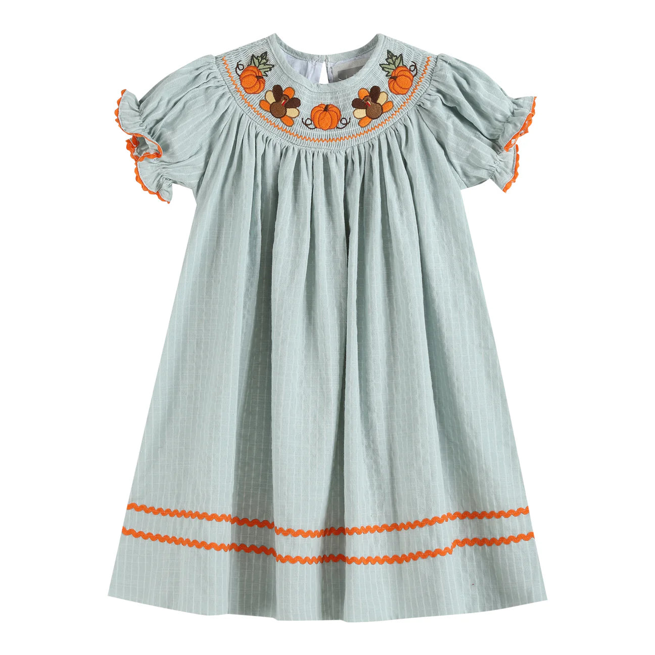 Blue Turkey Smocked Dress