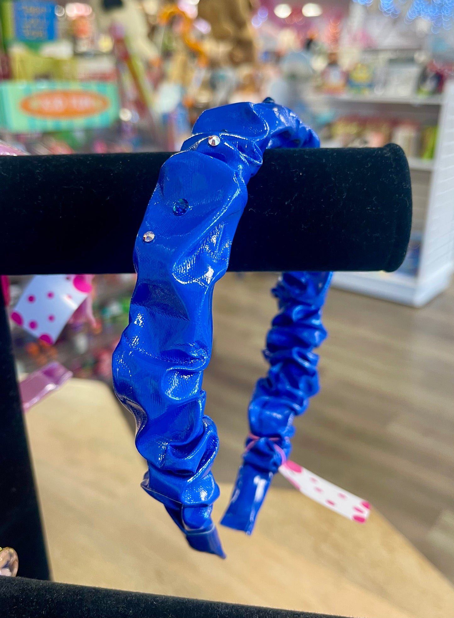 Royal Blue Crinkle Headband