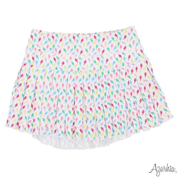 Rainbow Lightning Bolt Mini Pleat