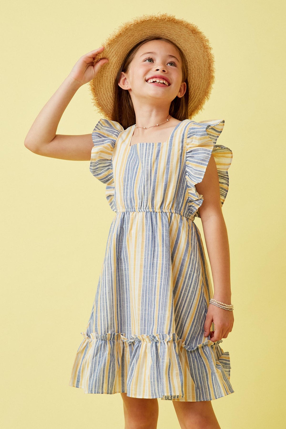 Striped Ruffle Dress