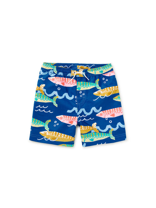 Sardinas del Mar Mid-Length Swim Trunks