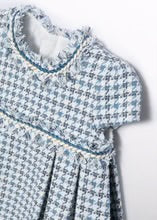 Blue Houndstooth Dress