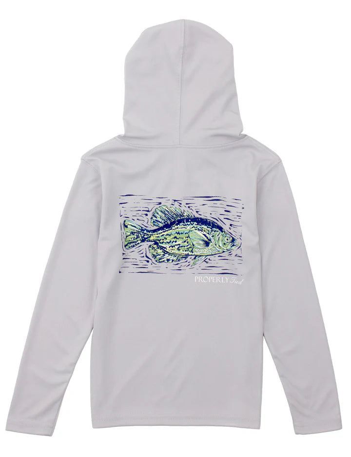 Shade Performance Hoodie Crappie Ice Grey