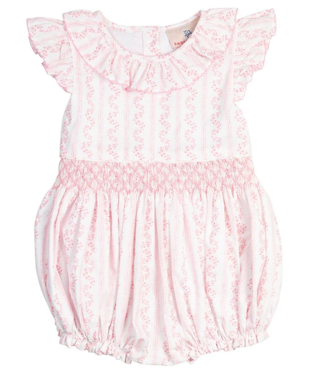 Pink Vine Smocked Bubble