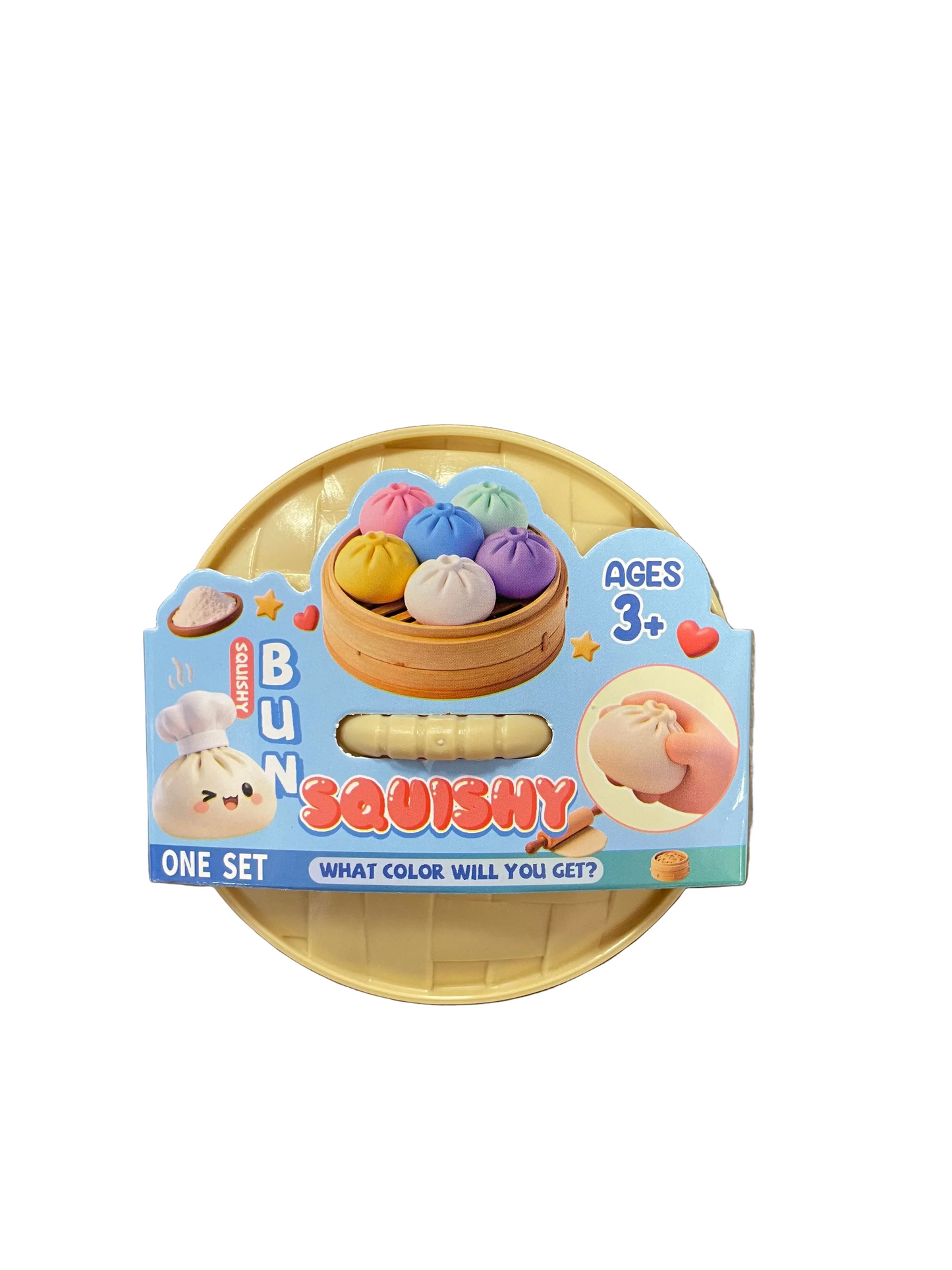 3.25" Dough Dough Neon Squeezy Dumpling