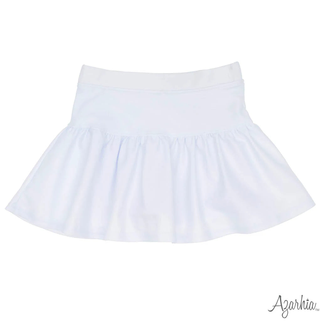 Gathered Skort White Shimmer
