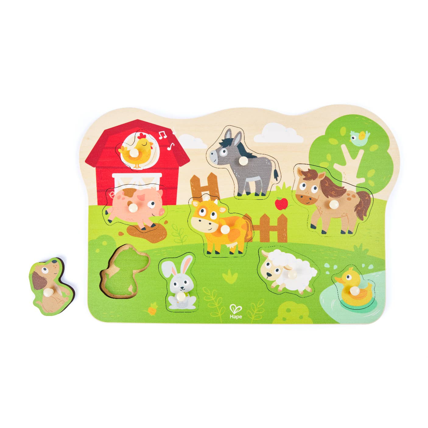 Farm Animals Peg Puzzle