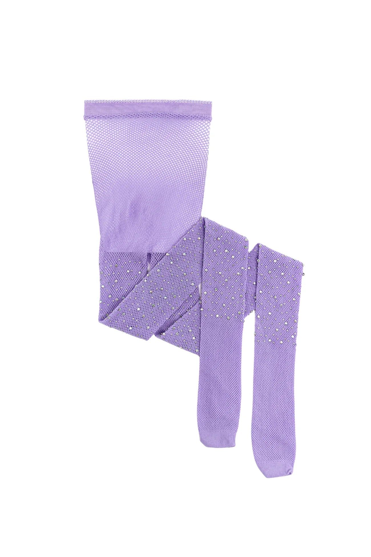 Purple Rhinestone Tights